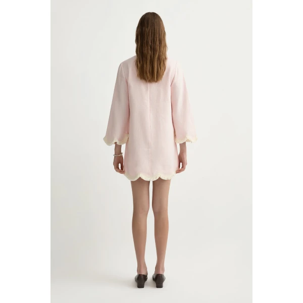 Posse Essie Kaftan in Soft Pink | kaftan | Luxury Shoes , view 5