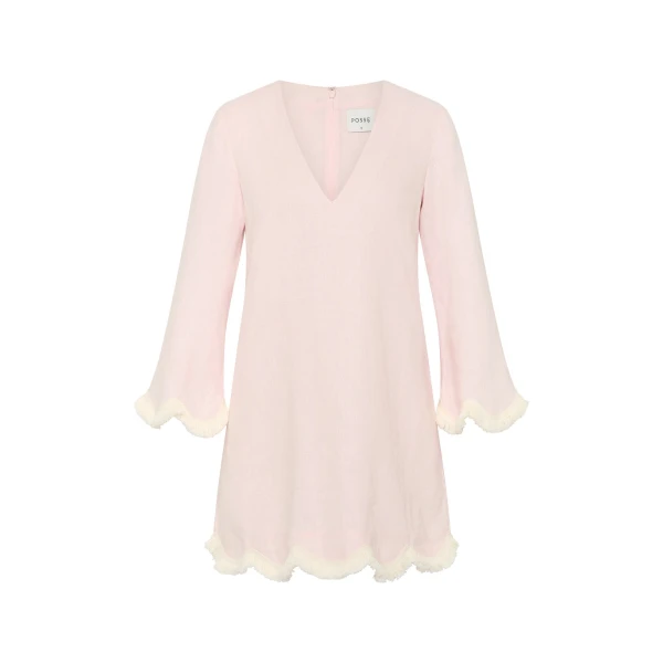 Posse Essie Kaftan in Soft Pink | kaftan | Luxury Shoes 