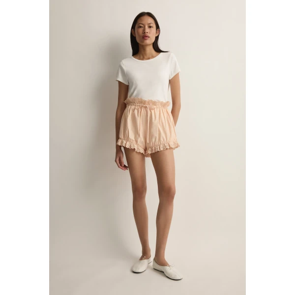 Posse Ezra Short in Peach Sorbet | Shorts | Luxury Shoes , view 2