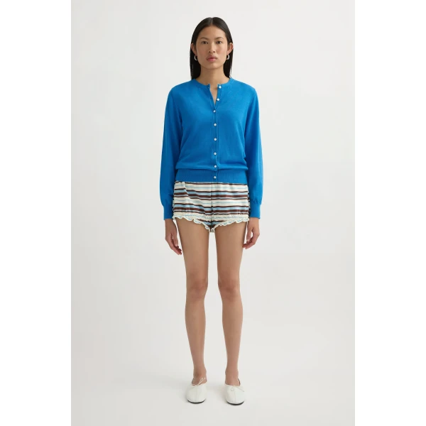 Posse Finn Cardigan in Bright Blue | Cardigan | Luxury Shoes , view 4