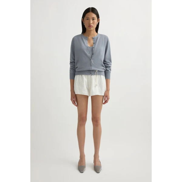 Posse Finn Cardigan in Grey | Cardigan | Luxury Shoes , view 3