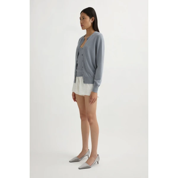 Posse Finn Cardigan in Grey | Cardigan | Luxury Shoes , view 4
