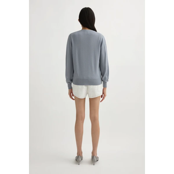 Posse Finn Cardigan in Grey | Cardigan | Luxury Shoes , view 5