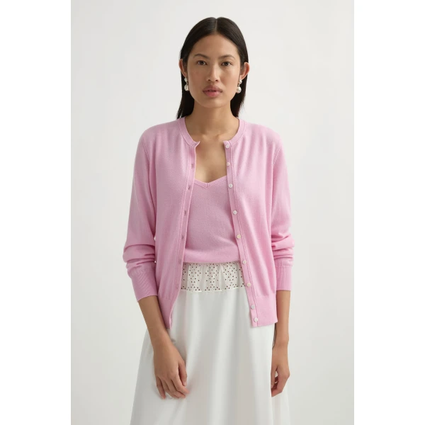 Posse Finn Cardigan in Taffy | Cardigan | Luxury Shoes , view 2
