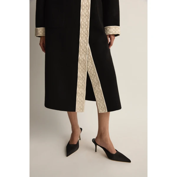 Posse Florian Coat in Black | Coats | Luxury Shoes , view 3