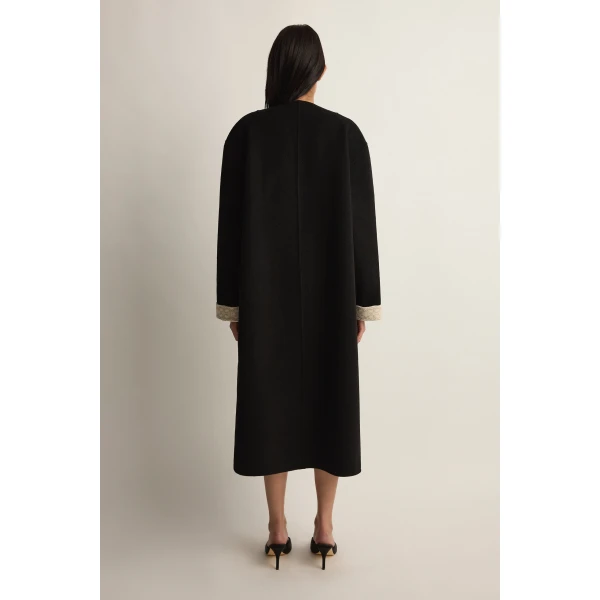 Posse Florian Coat in Black | Coats | Luxury Shoes , view 6