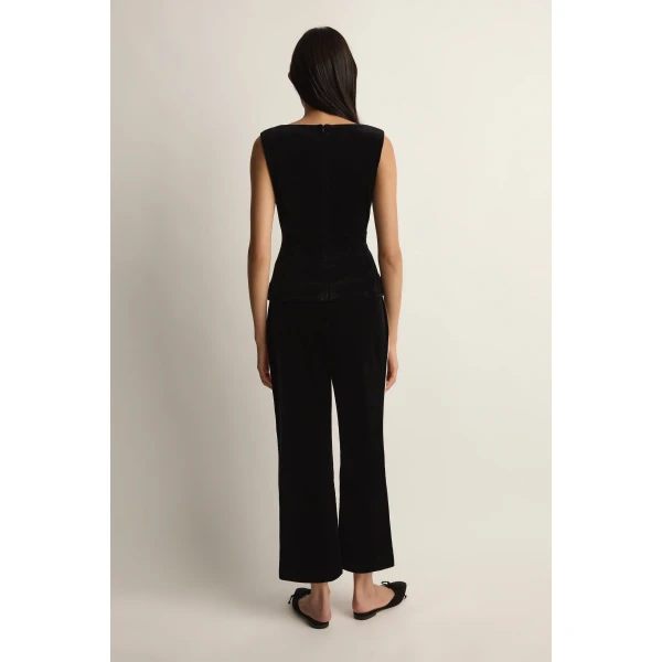 Posse Florian Trouser in Black | Pants | Luxury Shoes , view 4