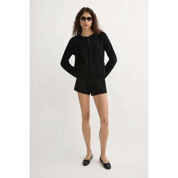 Posse Harlan Short in Black | Shorts | Luxury Shoes , view 2