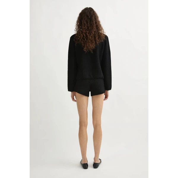 Posse Harlan Short in Black | Shorts | Luxury Shoes , view 5