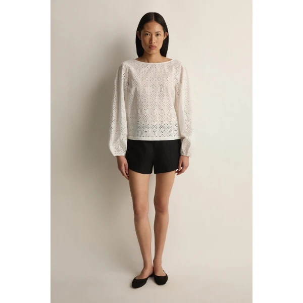 Posse Harriet Blouse in Vintage White | Blouse | Luxury Shoes , view 3