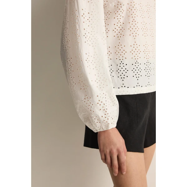 Posse Harriet Blouse in Vintage White | Blouse | Luxury Shoes , view 6