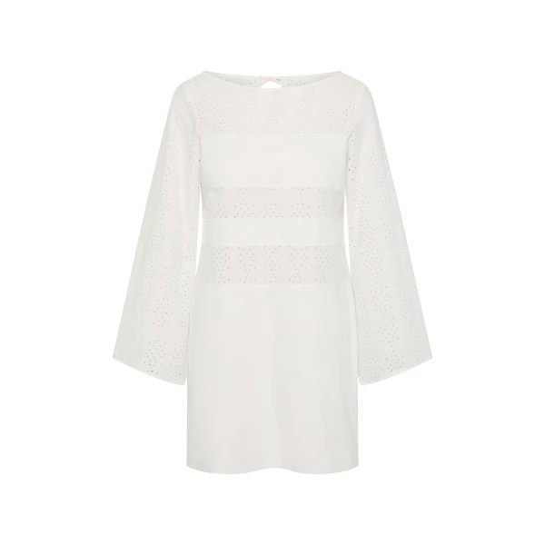 Posse Harriet Dress in Vintage White | Midi Dresses | Luxury Shoes 