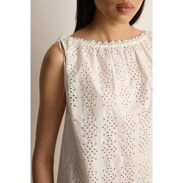 Posse Harriet Mini Dress in Vintage White | Mini Dresses | Luxury Shoes , view 5