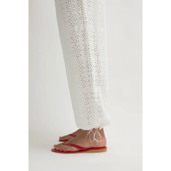 Posse Harriet Pant in Vintage White | Pants | Luxury Shoes , view 3