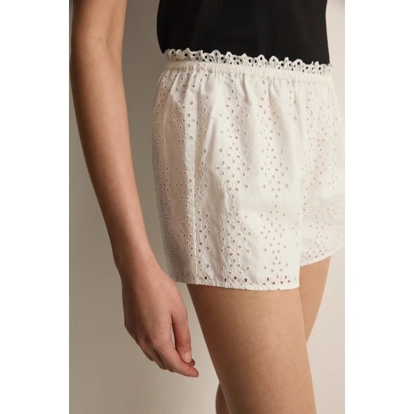 Posse Harriet Short in Vintage White | Shorts | Luxury Shoes , view 5