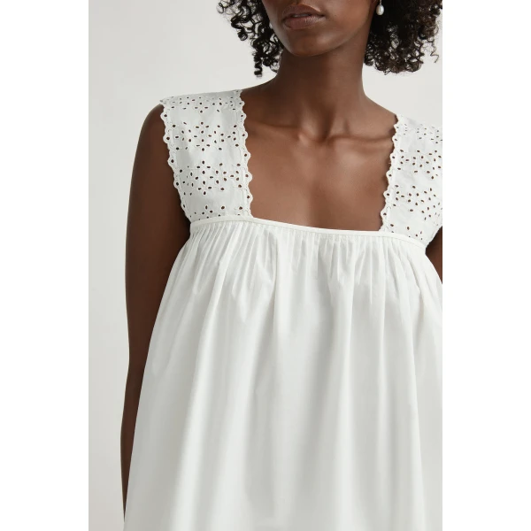 Posse Harriet Top in Vintage White | Tops | Luxury Shoes , view 3