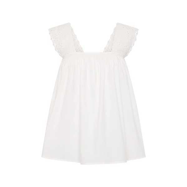 Harriet Top in Vintage White