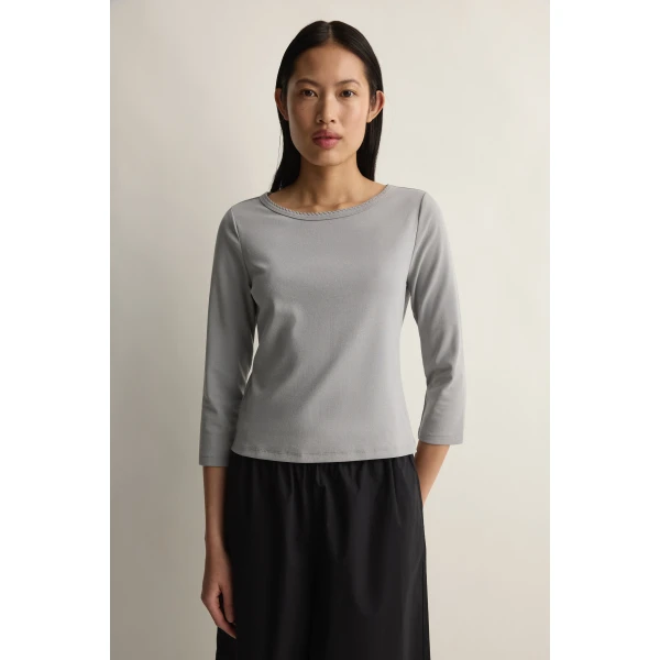 Posse Indi Top in Grey | Sweaters | Luxury Shoes , view 2