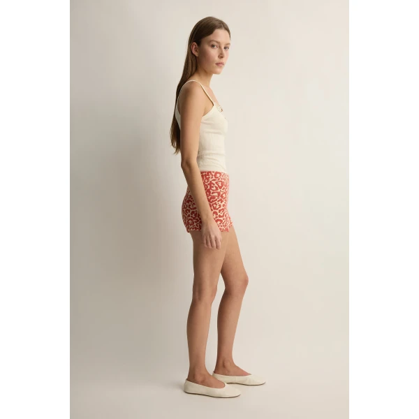 Posse Lexi Short in Red Leopard | Shorts | Luxury Shoes , view 3