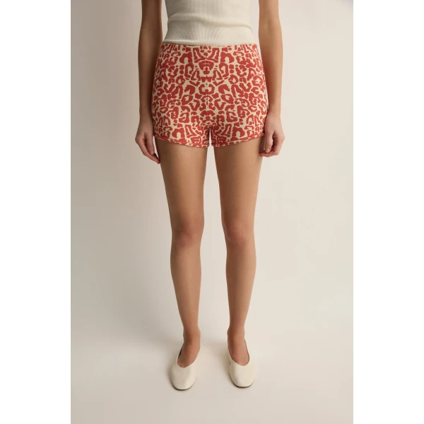 Posse Lexi Short in Red Leopard | Shorts | Luxury Shoes , view 5