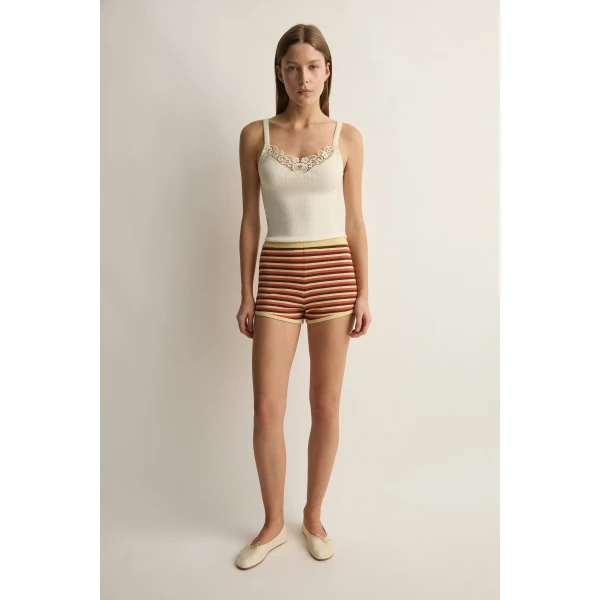 Posse Lexi Short in Stripe | Shorts | Luxury Shoes , view 2