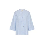 Posse Lila Blouse in Blue Gingham | Blouse | Luxury Shoes 