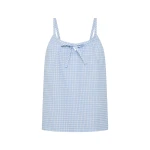 Posse Lila Cami in Blue Gingham | Camisoles | Luxury Shoes 