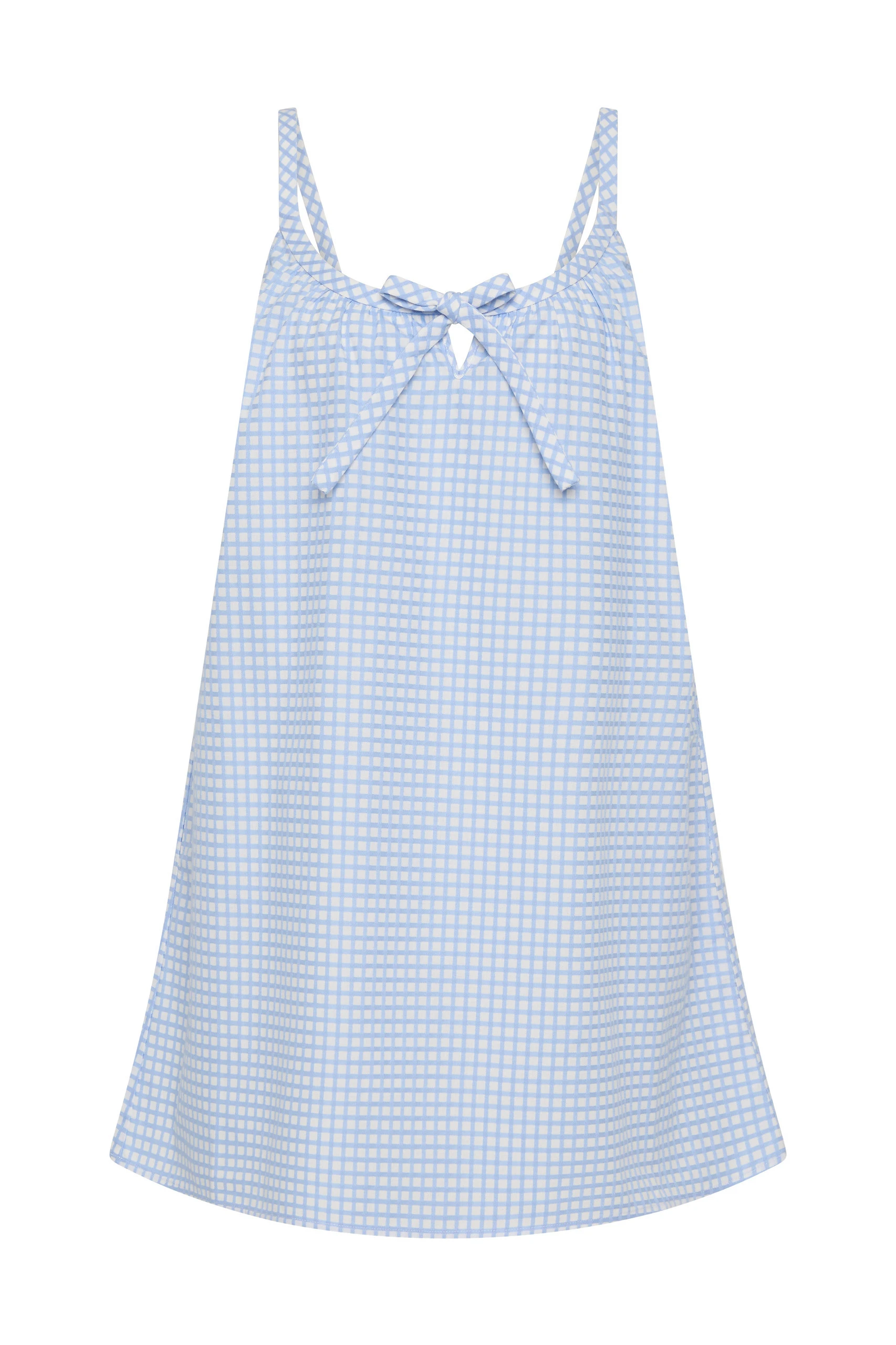 Posse Lila Mini Dress in Blue Gingham Posse Lila Mini Dress in Blue Gingham | Mini Dresses | Luxury Shoes