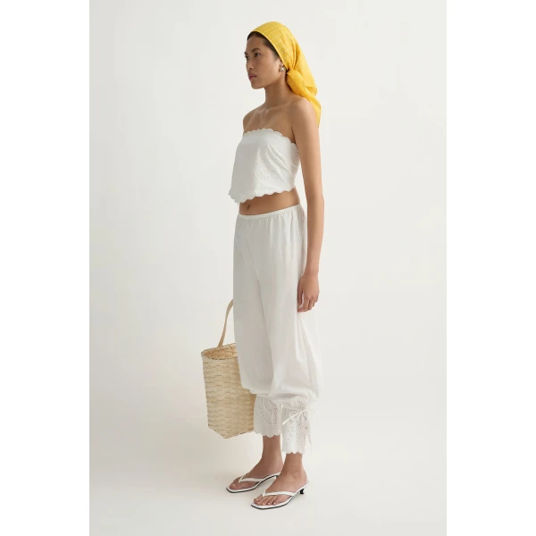 Posse Lois Pant in Vintage White | Pants | Luxury Shoes , view 3
