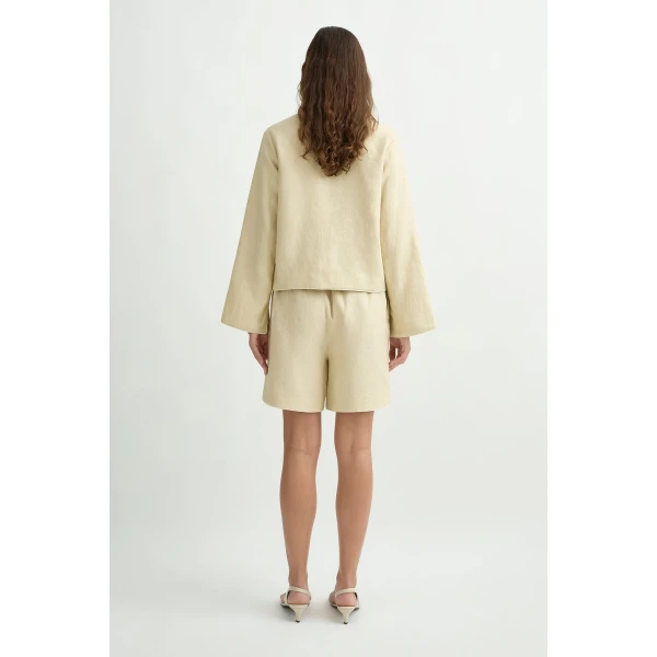 Posse Lucia Short in Biscotti | Shorts | Luxury Shoes , view 5