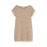 Posse Maeve Mini Dress in Toffee Stripe | Mini Dresses | Luxury Shoes 