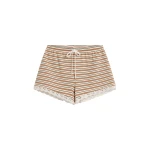 Posse Maeve Short in Toffee Stripe | Shorts | Luxury Shoes 