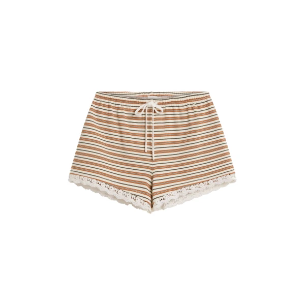 Posse Maeve Short in Toffee Stripe | Shorts | Luxury Shoes 