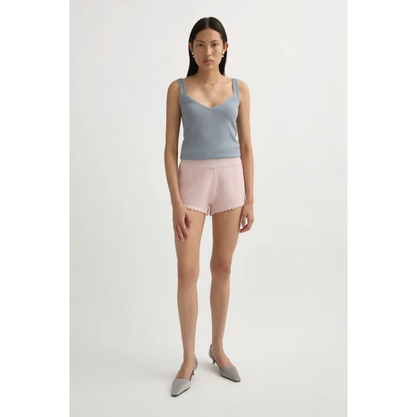 Posse Maisie Short in Soft Pink | Shorts | Luxury Shoes , view 2