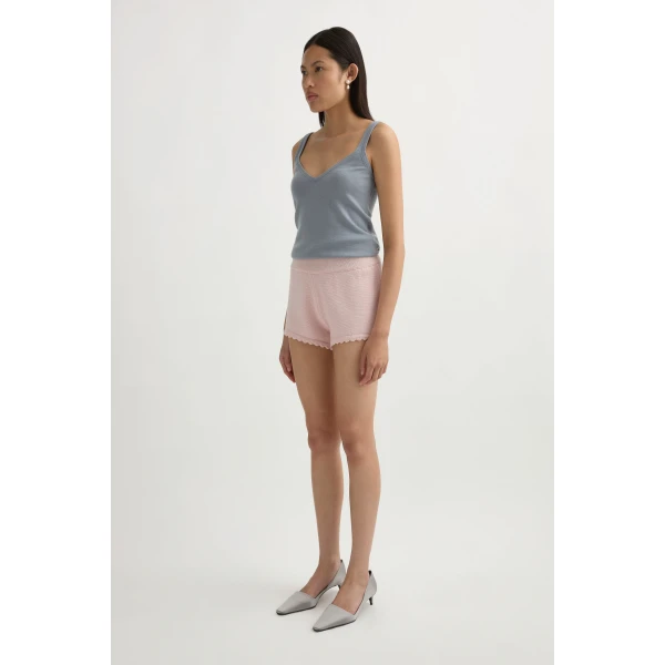 Posse Maisie Short in Soft Pink | Shorts | Luxury Shoes , view 4