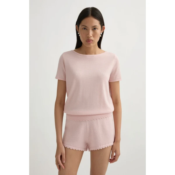 Posse Maisie Top in Soft Pink | Tops | Luxury Shoes , view 2