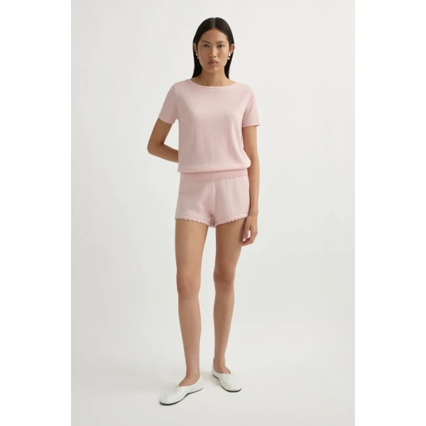 Posse Maisie Top in Soft Pink | Tops | Luxury Shoes , view 3