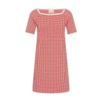 Posse Micah Dress in Red Gingham | Midi Dresses | Luxury Shoes 
