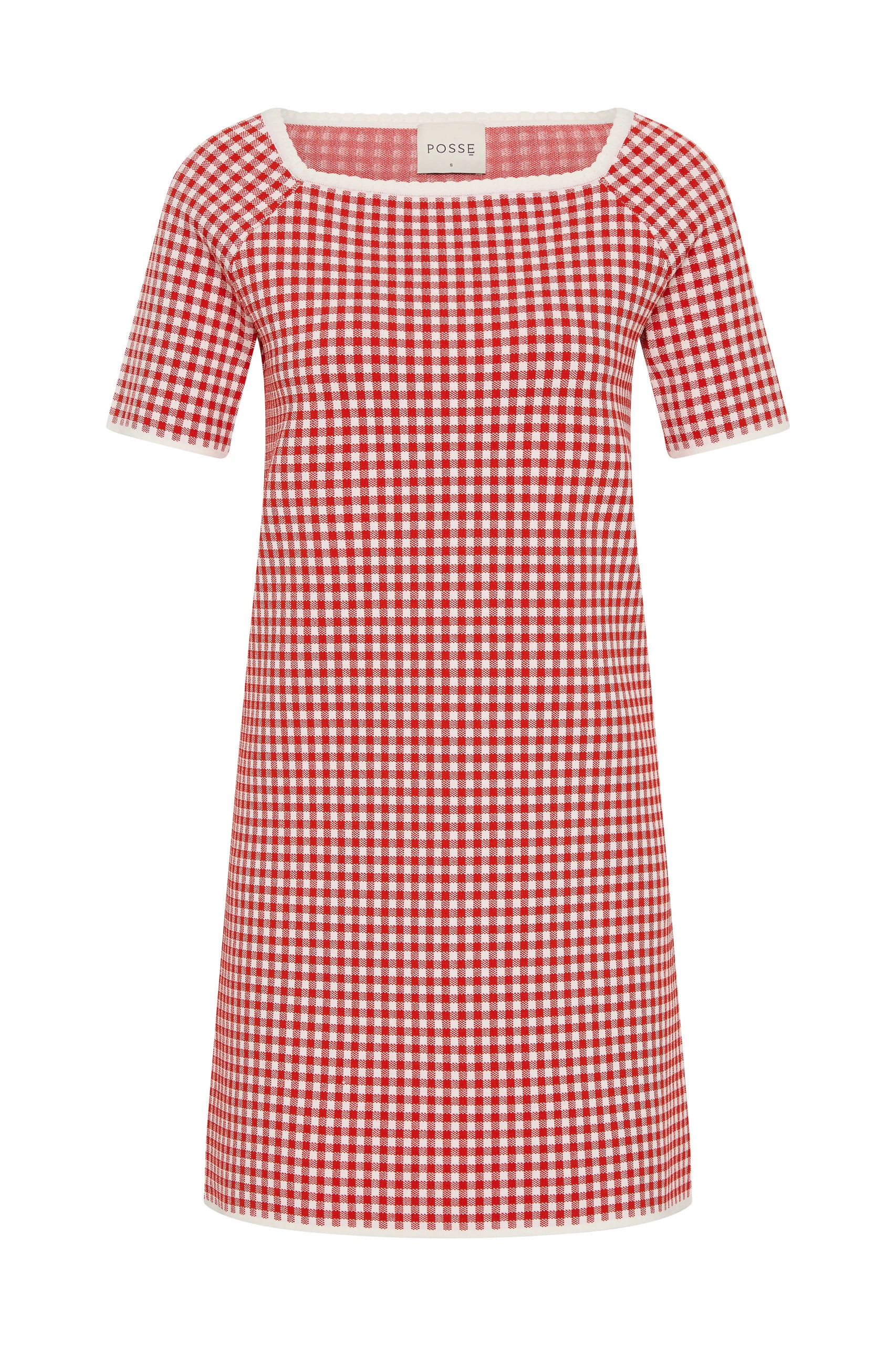 Posse Micah Dress in Red Gingham Posse Micah Dress in Red Gingham | Midi Dresses | Luxury Shoes