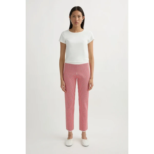 Posse Micah Pant in Red Gingham | Pants | Luxury Shoes , view 2