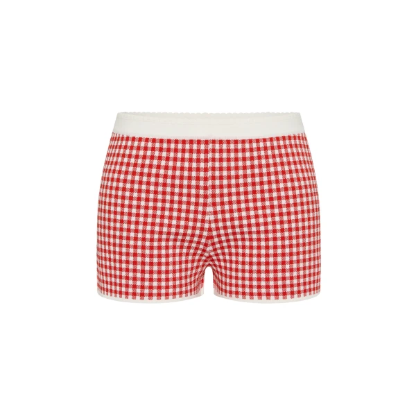 Posse Micah Short in Red Gingham | Shorts | Luxury Shoes 