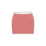 Posse Micah Skirt in Red Gingham | Midi Skirts | Luxury Shoes 