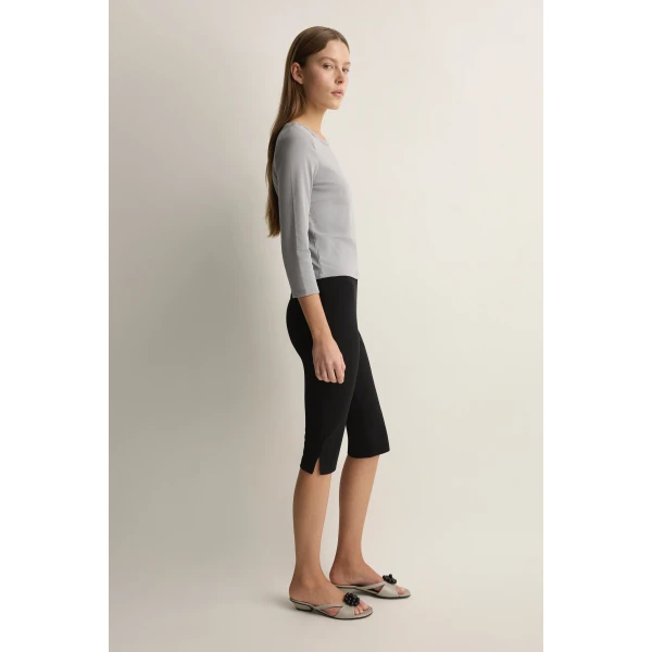 Posse Mina Capri in Black | Pants | Luxury Shoes , view 3