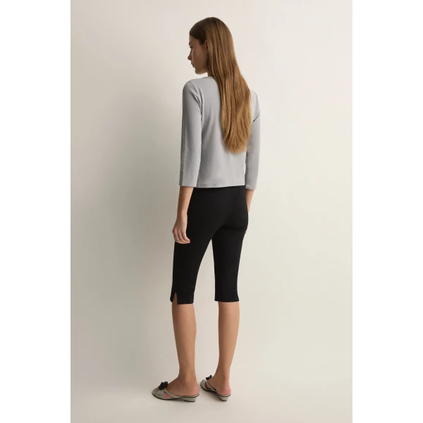 Posse Mina Capri in Black | Pants | Luxury Shoes , view 4