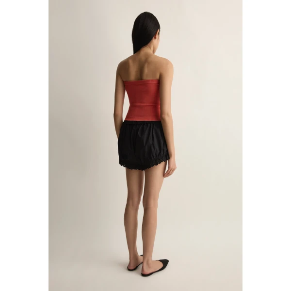 Posse Noah Strapless Top in Apple | Sleeveless | Luxury Shoes , view 5