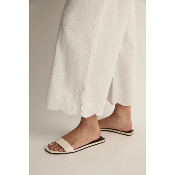 Posse Odette Pant in Cream | Pants | Luxury Shoes , view 3