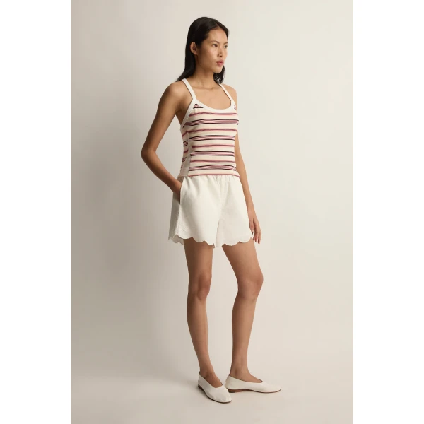 Posse Odette Short in Cream | Shorts | Luxury Shoes , view 2