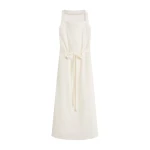 Posse Odette Wrap Dress in Cream | Midi Dresses | Luxury Shoes 