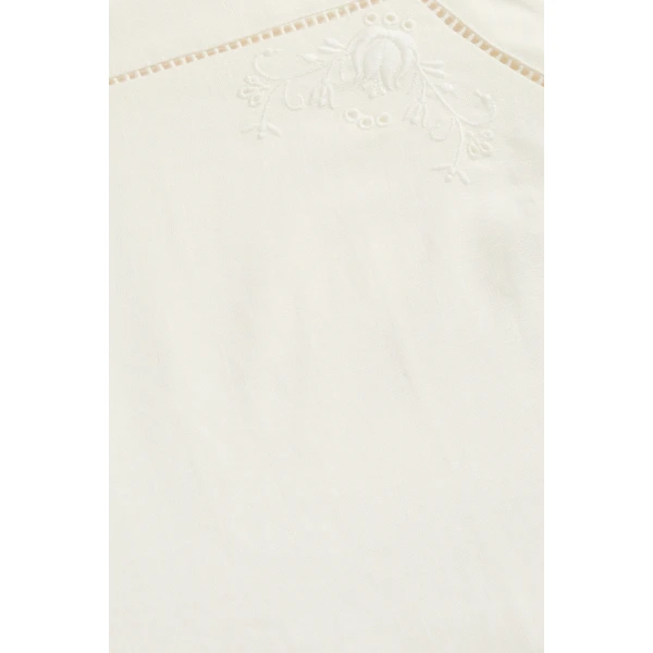 Posse Odette Wrap Dress in Cream | Midi Dresses | Luxury Shoes , view 5