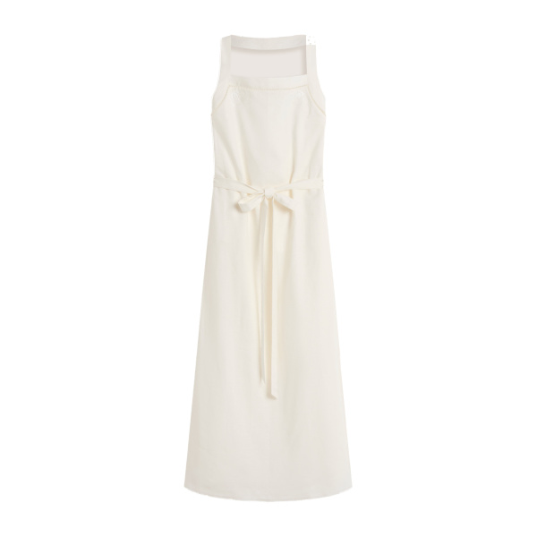 Posse Odette Wrap Dress in Cream | Midi Dresses | Luxury Shoes 